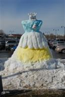 Snow Sculpture at Lakeside Winter Celebration