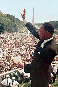 Martin Luther King speaking in DC