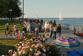 Ontario Beach Park pier during HarborFest.