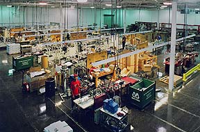 Interior of manufacturing facility