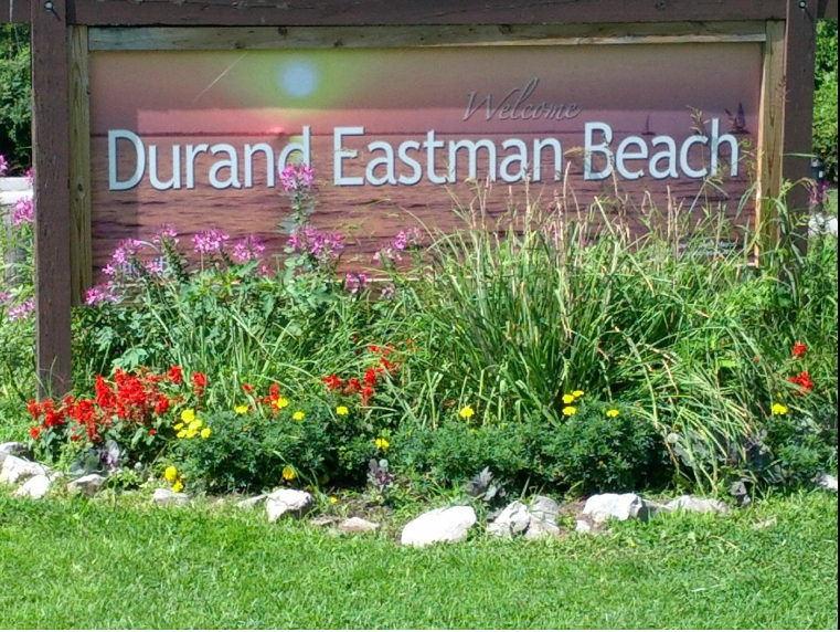 Durand Eastman Beach Sign