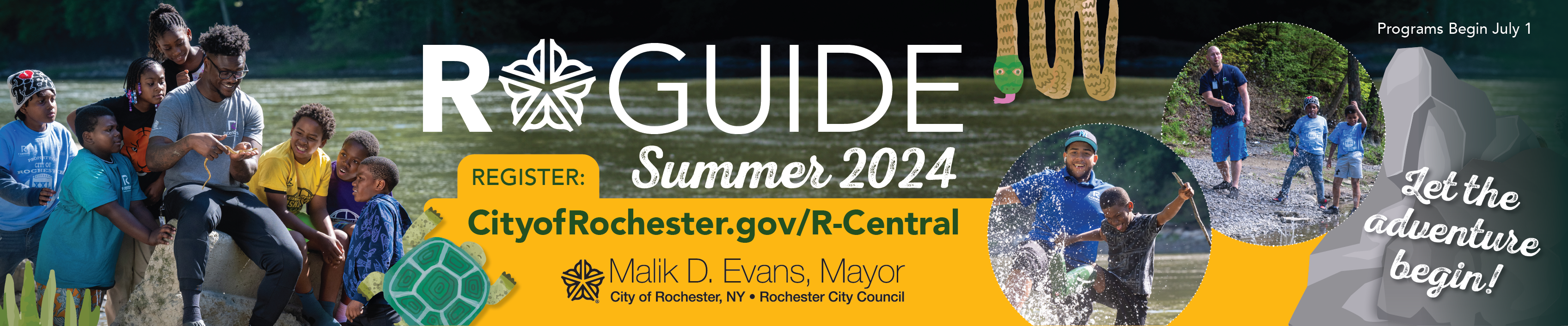 Graphic web banner for Summer 2024 R-Guide
