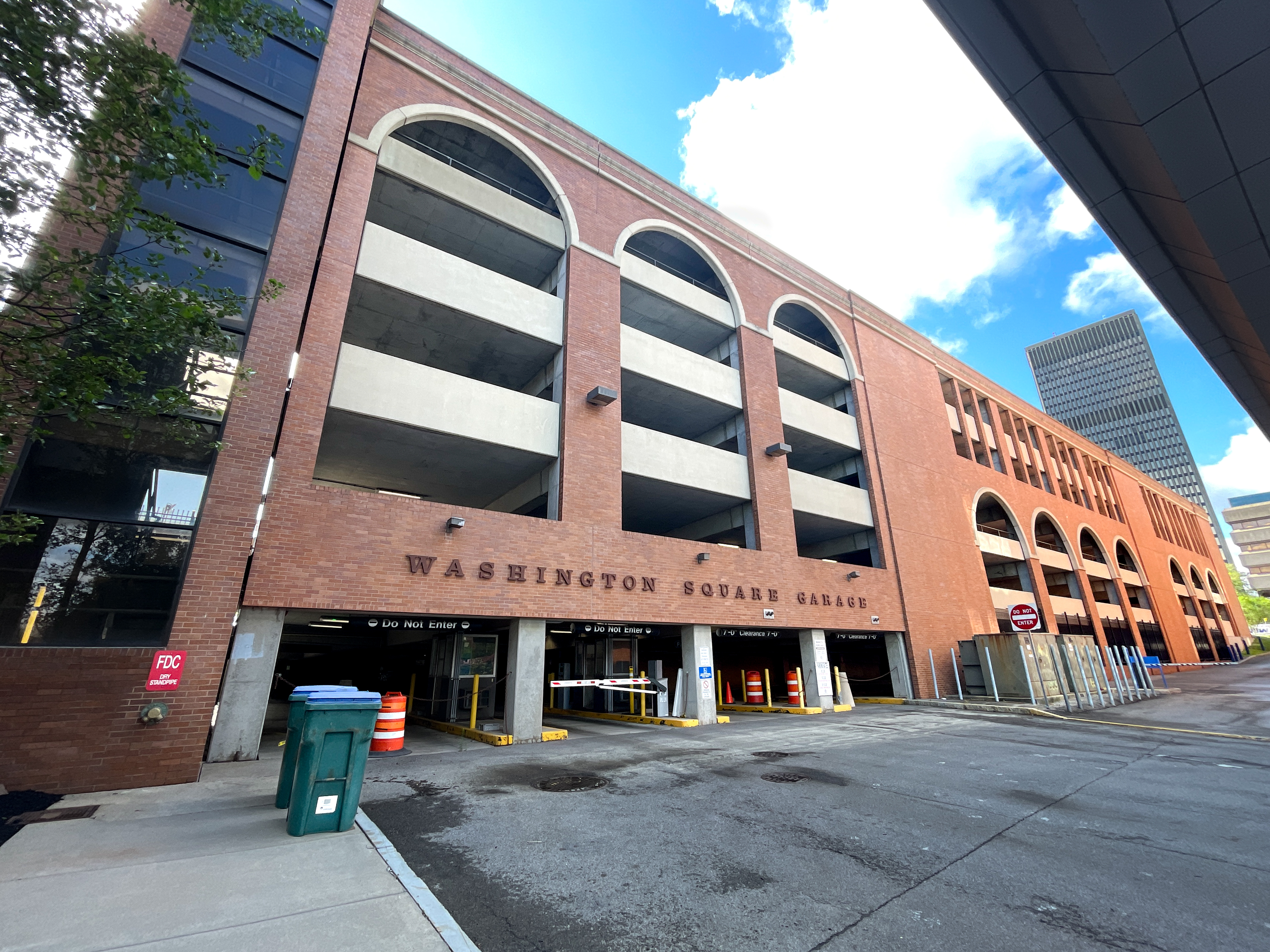 Photo of Washington Square Garage in Downtown Rochester.