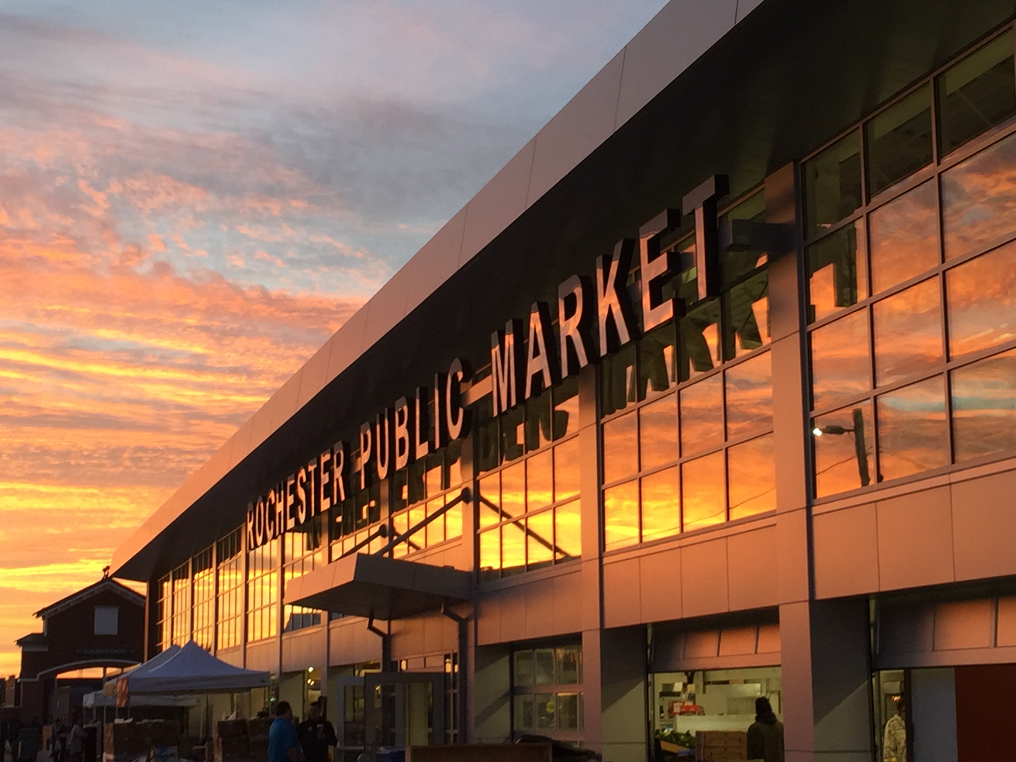 The City of Rochester Public Market opens at 5 a.m. on Saturdays, affording many opportunities for great sunrise shots