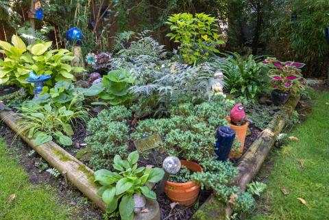 A photo of a garden in Rochester.