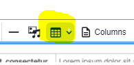 Screenshot of a table icon.
