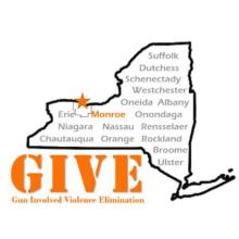 Logo for Gun Involved Violence Elimination (GIVE) Monroe County