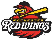 Logo for the Rochester Red Wings.