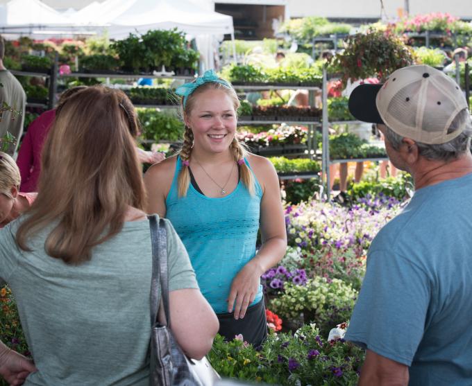 Photo of people at the Rochester Public Market.