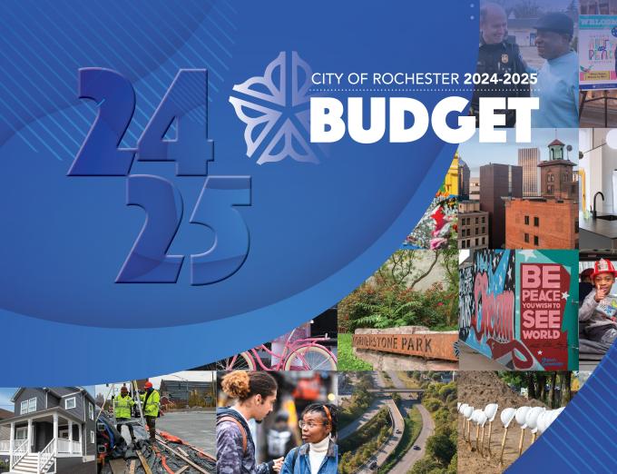 The cover of the City of Rochester's 2024-2025 Budget Book