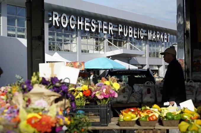 Public Market image with flowers