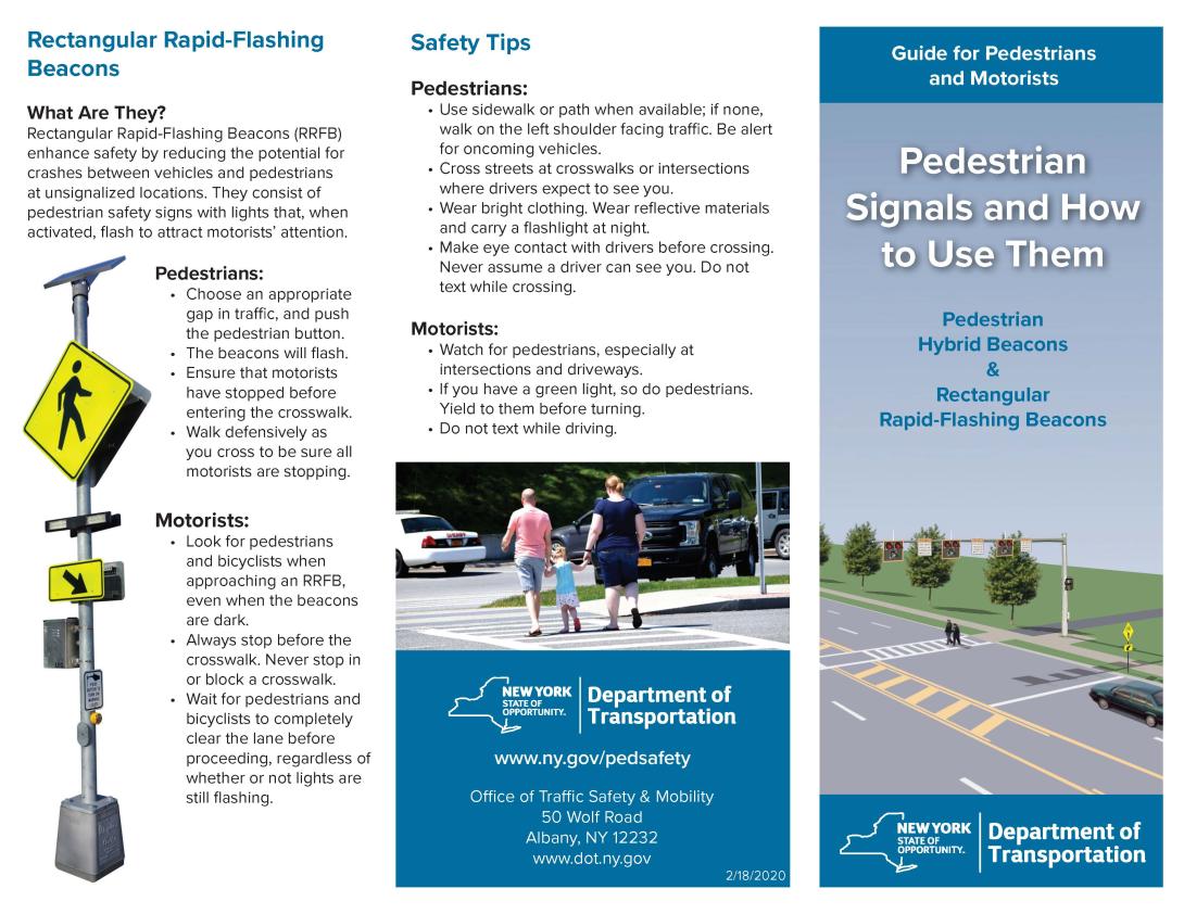 Description of pedestrian signals. Download PDF for Screen Reader Compatibility.