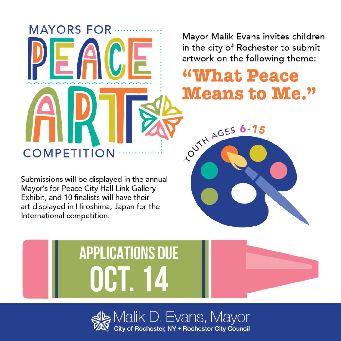 Digital graphic fort he Mayors for Peace Art Competition.