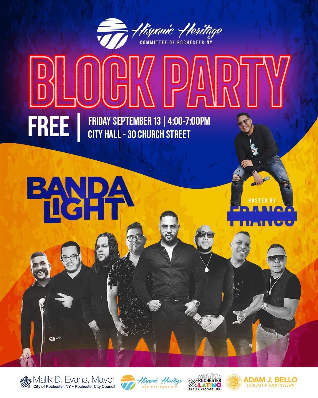 Hispanic Heritage Block Party Flyer