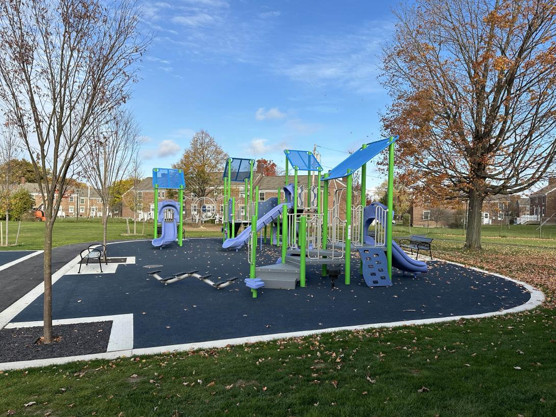 Photo of the playground at Norton Village Park.