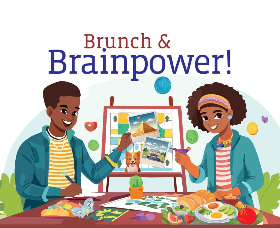 Web Graphic for DRHS Brunch & Brainpower event.